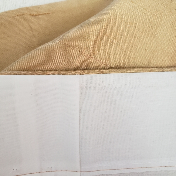 JC Penney Curtains 2 panels 80" x 106"  Gold  Lined Hidden Tab Weighted NEW - Picture 11 of 14